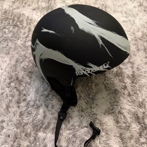 Black and White Helmet